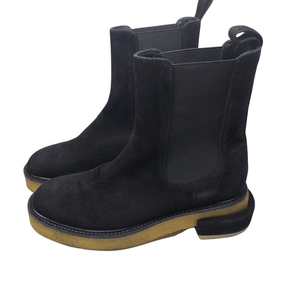 NEW FRAME Le Canon Chelsea Platform Boot Black Sz 8.5 - Picture 2 of 12